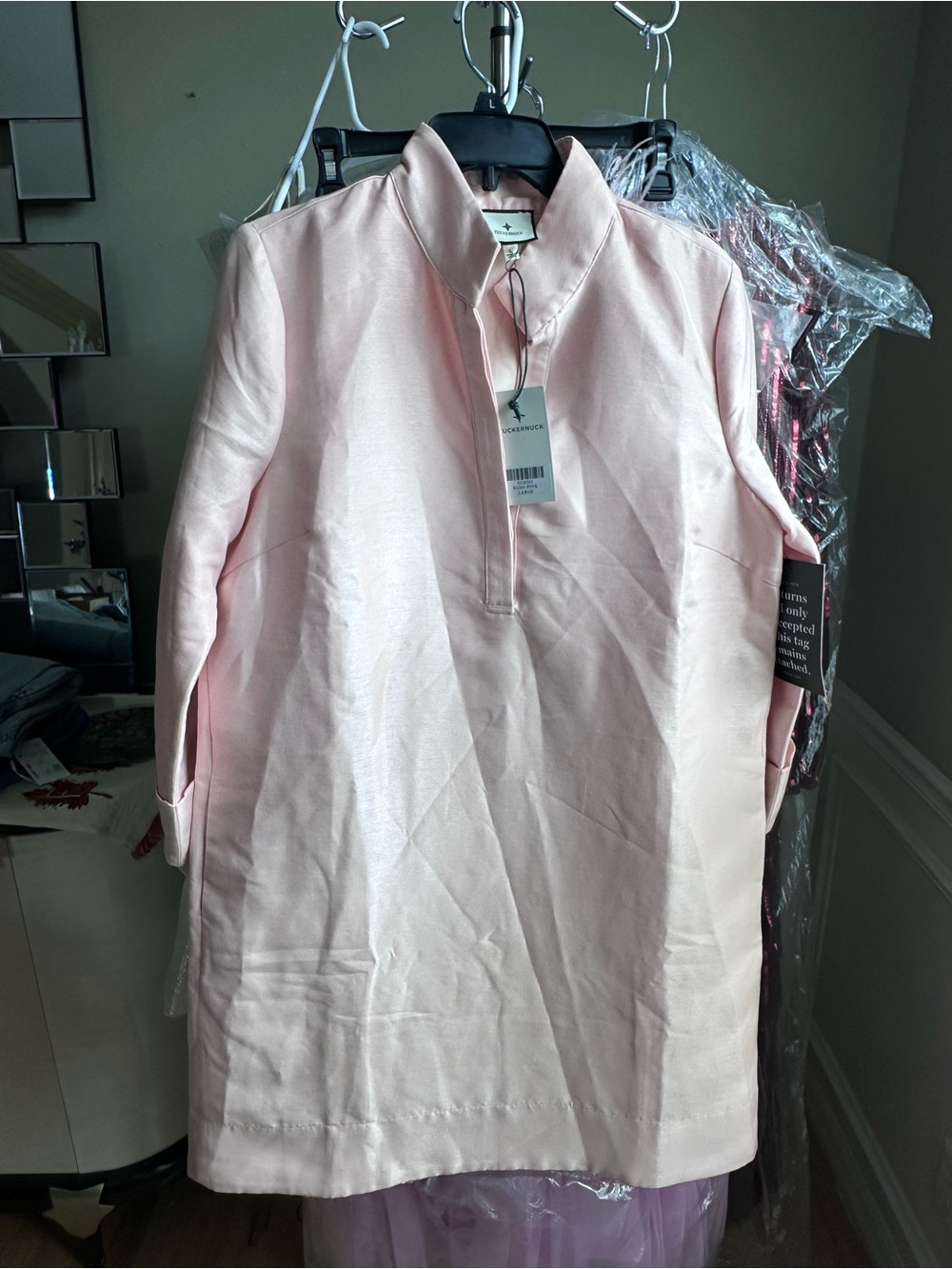 Tuckernuck Light Pink Casual Coat Dress